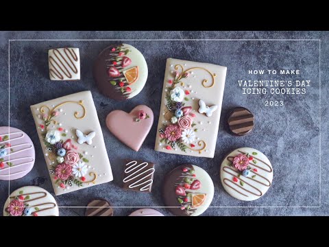 Видео: День святого Валентина] Как сделать милое печенье из глазури, похожее на шоколад｜Таблетки｜Манданы