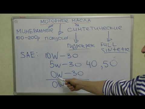 Видео: моторные масла: виды, маркировка, выбор, рекомендации по использованию в автомобиле