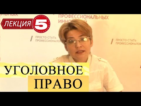 Видео: Уголовное право. Лекция 5. Объект преступления.