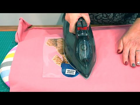 Видео: Как правильно приклеить Термоаппликацию на ткань