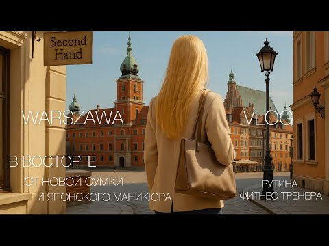 Видео: Warszawa VLOG/Прошлась по Секонд хендам/В восторге от новой сумки  и японского маникюра