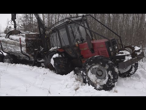 Видео: МТЗ 82 , не ломаем технику , делаем дпрогу , вывоз мокрого леса