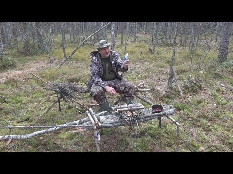 Видео: Оборудование стоянки на болоте.