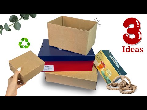 Видео: Такая красота! Невероятная ИДЕЯ из использованных картонных коробок