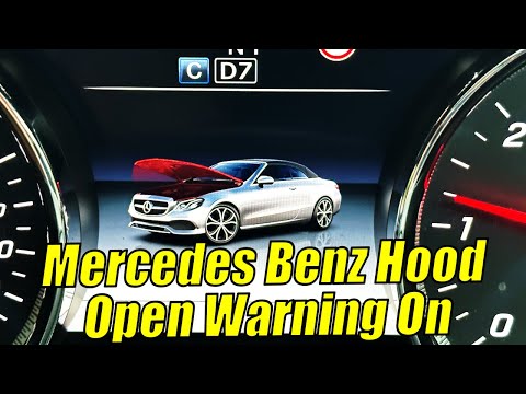 Видео: Предупреждение об открытом капоте Mercedes Benz // Как это исправить
