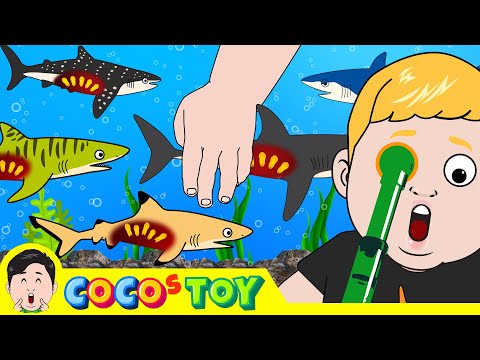 Видео: Детеныши акул родились вместе!ㅣмультфильм акулы для детейㅣCoCosToy