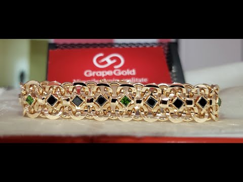 Видео: Мужской браслет с камнями "Королевская Корона"