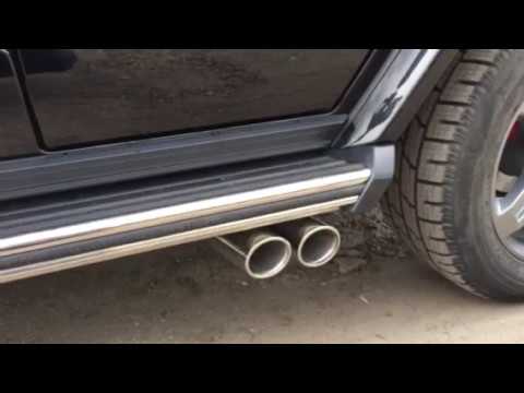 Видео: Тюнинг глушителя Гелендвагена. Звук активного выхлопа на G350d