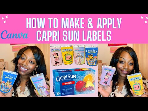 Видео: Как сделать этикетки Capri Sun | Как разработать этикетки Capri Sun | УЧЕБНОЕ ПОСОБИЕ CANVA | Ден...
