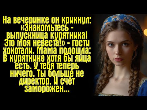 Видео: На вечеринке он крикнул_ «Знакомьтесь — выпускница курятника, моя невеста!» — гости захохотали