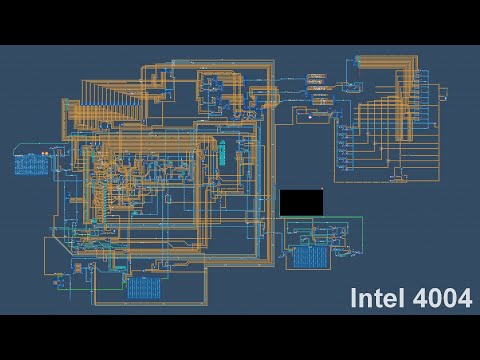 Видео: Попытка создать виртуальный процессор Intel 4004 в игре Turing Complete. Пока что не особо удачная.