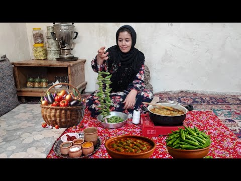 Видео: Рецепт бамии по-старинке | Традиционная азербайджанская еда с бамией