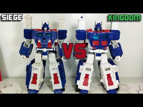 Видео: Ультра Магнус/Ultra Magnus, трансформер, сравнение фигурок серий Siege и Kingdom. Акт Второй.