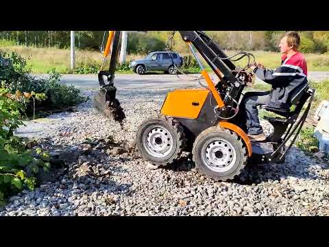 Видео: экскаваторная рукоять  на мини погрузчике лето 2024