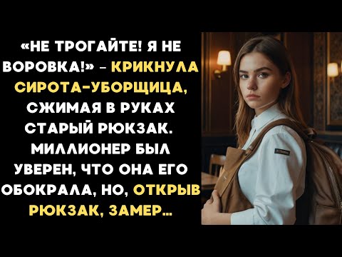 Видео: Не трогайте! Я не воровка! – крикнула сирота-уборщица, сжимая в руках старый рюкзак...