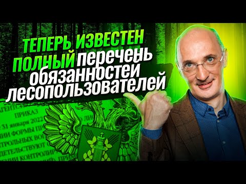 Видео: Рекомендации всем лесопользователям в связи с выходом Приказа №29