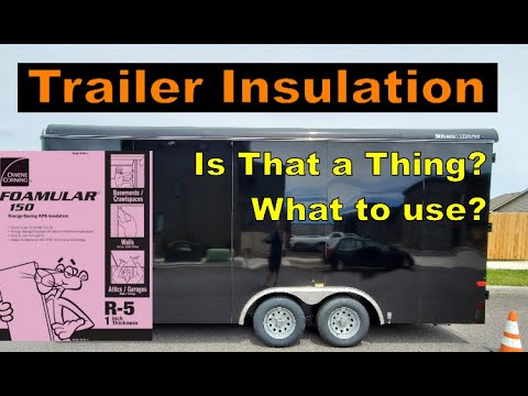 Видео: Теплоизоляция закрытого прицепа | Как утеплить грузовой прицеп | Переоборудование автодома в фург...