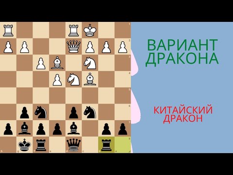 Видео: Сицилианская защита. Вариант дракона, китайский дракон
