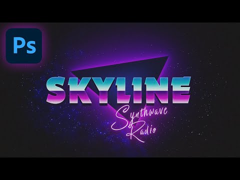 Видео: Ретро стиль в Фотошоп. Дизайн обложки для YouTube видео с ретро эффектом в стиле 80х