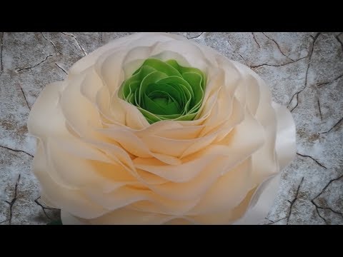 Видео: Ростовой РАНУНКУЛЮС из изолона и фоамирана. Часть 1