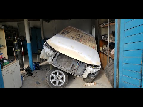 Видео: Пежо \ Peugeot 406 Варим пороги, шпаклюем готовим под покраску.