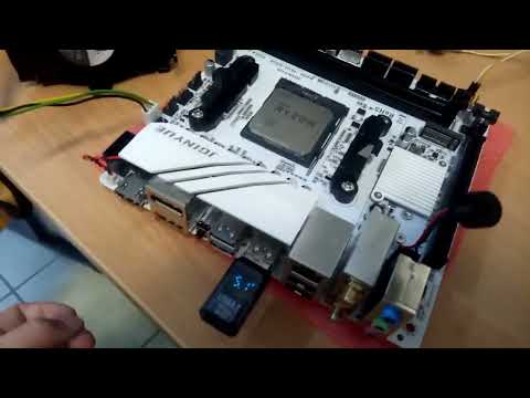 Видео: Материнская плата jginyue b450i-plus-argb на диагностике