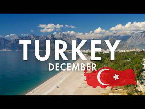 Видео: Анталья в декабре: настоящая зимняя погода, горы, старый город и штормовой пляж (Турция)