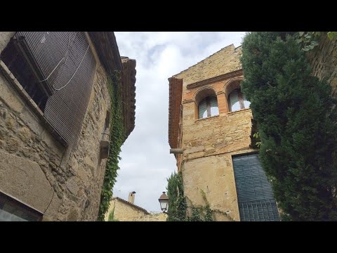 Видео: Peratallada. Cataluña. Приятная прогулка с элементами истории