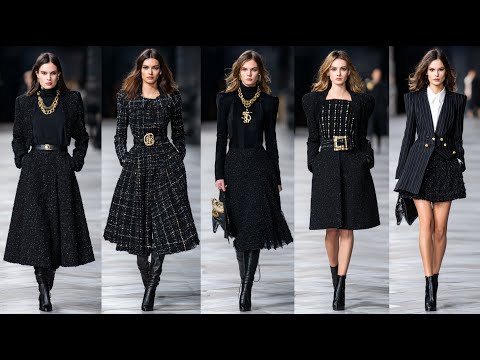 Видео: Коллекция осень-зима 2025/26, вдохновлённая SAINT LAURENT | Элегантная мода для женщин старше 40 лет