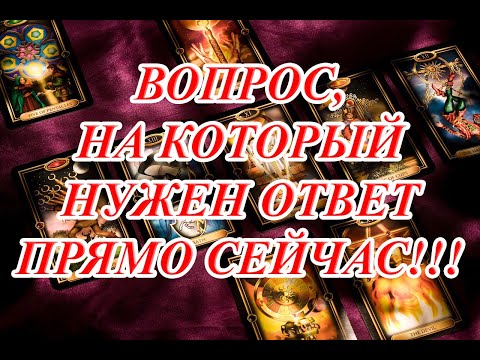 Видео: ВОПРОС, НА КОТОРЫЙ НУЖЕН ОТВЕТ ПРЯМО СЕЙЧАС!!!