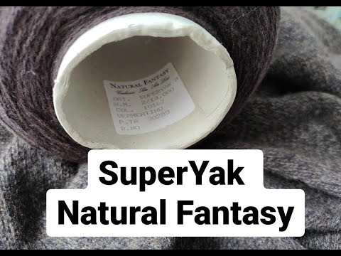 Видео: Пряжа с пухом яка SuperYak от Natural Fantasy