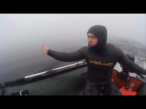 Видео: Подводная охота на Волге в марте.Супер прозрак.Волгоград 2016г