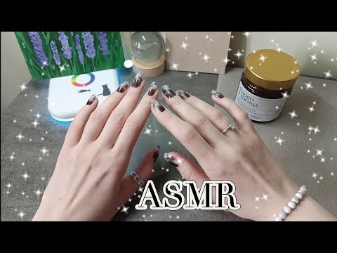 Видео: LUNA asmr | АСМР Делаю маникюр с накладными ногтями | ASMR Manicure 🐑