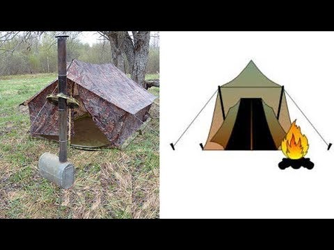 Видео: Печка в палатке / The stove in the winter tent is deadly / пожар в палатке / печь шок ужас смерть