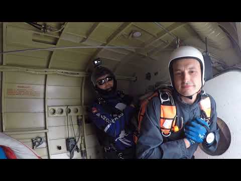 Видео: Второй прыжок с парашютом,1200 м. Арбалет .Скай Центр Пермь