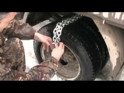 Видео: Самодельные цепи (браслеты) противоскольжения на газель