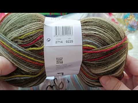 Видео: Носочная цветотерапия. Новая для меня пряжа,просто сплошное удовольствие!