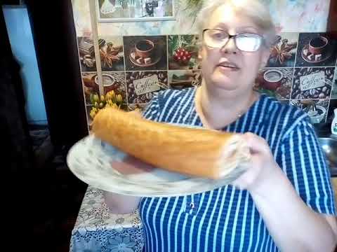 Видео: С 8 марта!!! Бисквитный рулет 5 ложек.Всегда получается.