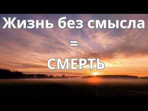 Видео: Смысл жизни Можно ли без него жить