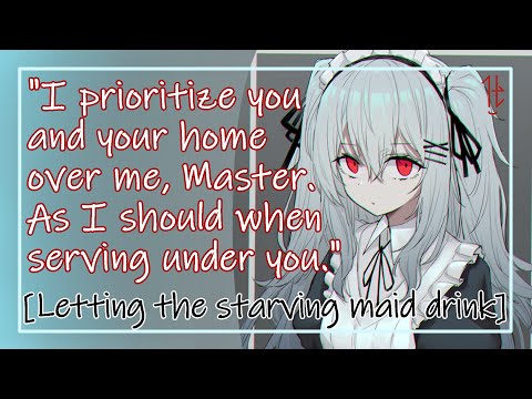 Видео: [F4A] Голодная еда [Субтитры: Вампирша-горничная VA] [Мягкий доминант: Человек-слушатель]