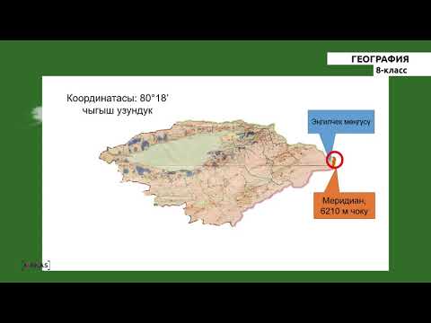 Видео: 8 класс - КГ - География - №1 - Менин мекеним - Кыргызстан.