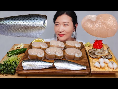 Видео: Гигантские гребешки, сырая рыба АСМР МУКБАНГ ПИЩЕВОЕ ШОУ (Я пошел на рыбный рынок)