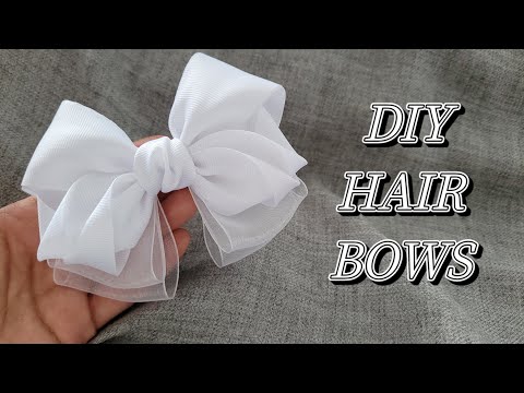 Видео: Очень  ЛЕГКИЙ БАНТ в школу✨️✨️✨️DIY HAIR BOWS 💕💕💕