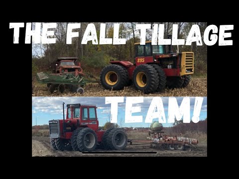Видео: Команда по осенней обработке почвы — победитель! Versatile 895 и Massey — 1805!