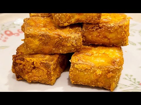 Видео: Использование фритюрницы для приготовления хрустящего тофу — это неожиданно вкусно! Супер хрустящий!