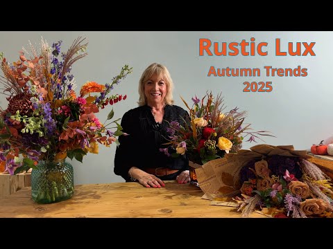 Видео: 🍂 Откройте для себя самый модный цветочный тренд осени: Rustic Lux с Карен Барнс 🍂