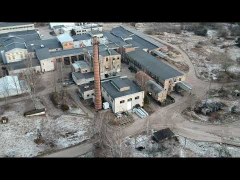Видео: DJI"Spark".Бывшая бумажная фабрика "Югла". Flight over Jugla's former paper mill.Juglas papīrfabrika