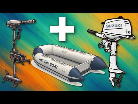 Видео: 🚤 Гібридний Човен?! ЕЛЕКТРОМОТОР + SUZUKI DF6A. Перша обкатка на воді