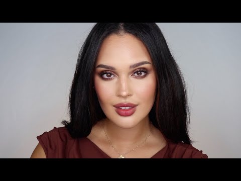 Видео: легкий темный женский макияж asmr