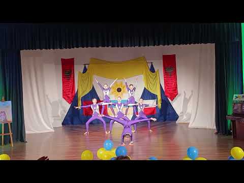 Видео: Зразковий акробатичний колектив "ВЕСЕЛА ДІТВОРА", керівник Наталія Роговенко. Село Старі Бабани.